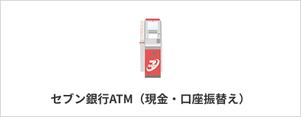 セブン銀行ＡＴＭ（現金・口座振替え）